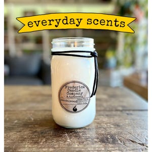 32 oz Soy Mason Jar Candle, Choose Your Scent, Hygge, Minimalist, Container Candle, Rustic, BOHO, Loft, All Natural, Bath