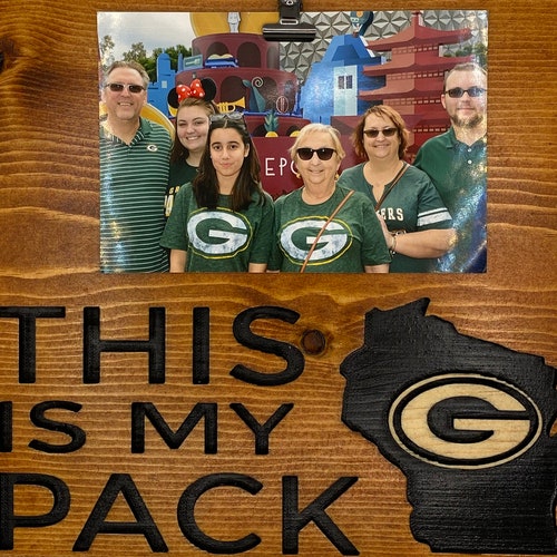 This is My Pack Picture Frame Green Bay Packers 4inx6in Etsy