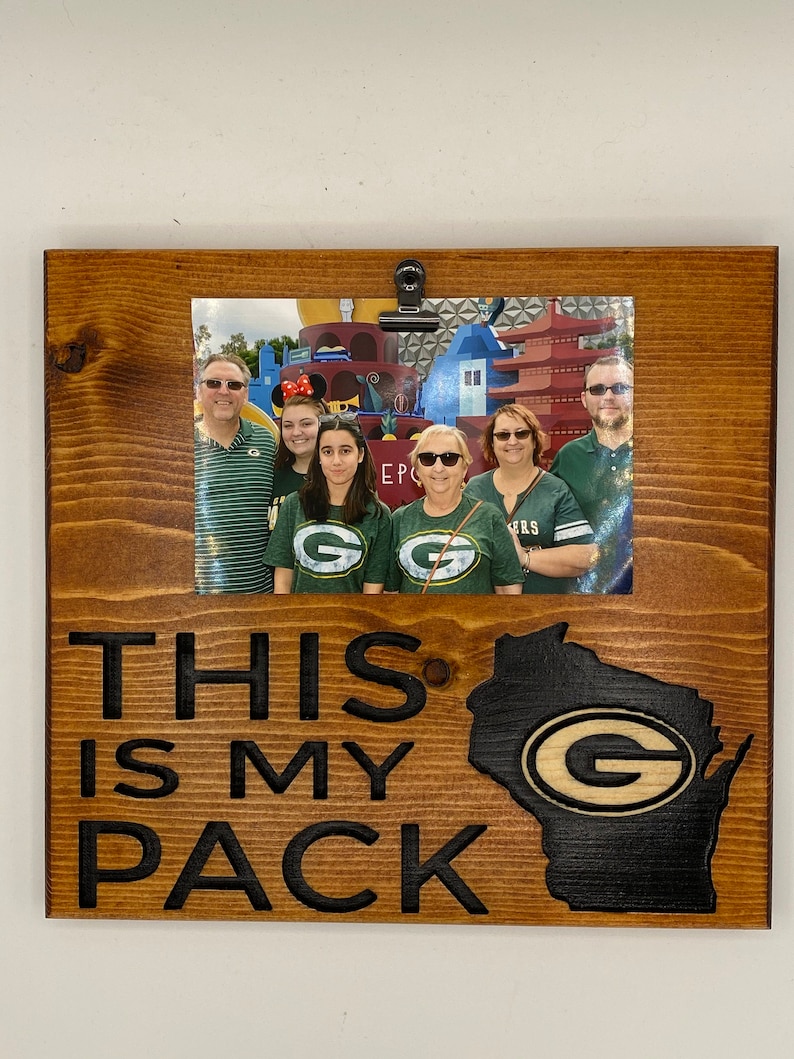 This Is My Pack Picture Frame Green Bay Packers 4inx6in | Etsy
