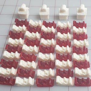 3d Resin Santa Sleighs and Stations for Ticket To Ride - 45 Piece Sleigh set with 4 Train Stations!
