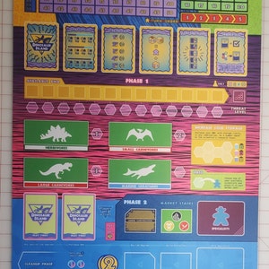 18" x 36" Dinosaur Island Play Mat with Stitched Edging  Unofficial Upgrade