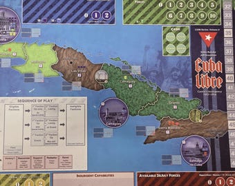 Cuba Libre - 34.5" x 22" GripMat / Play mat with stitched edging  Official Upgrade