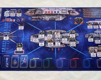 Battlestar Galactica Play Mat with Resource Markers Included!