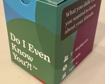 Do I Even Know You?! - A fun, family friendly party game for 2-10 players