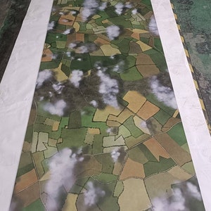 Farmland Luft oder Nebel Spielmatte / GripMat Perfekt für Wings of Glory, DogFight, Blue Max, Scythe Etc.