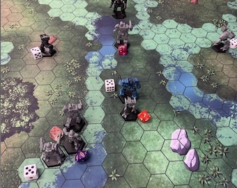 Heroscape Swampland Play mat / GripMat with 1.75"/45mm hexes  Multiple sizes! Perfect for Miniatures, RPGs and Table top gaming!