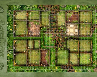 Pre-Order 33.5" x 22" Heroquest / RPG Jungle  Lost Maps GripMat Perfect for Epic game nights of fun  Unofficial Upgrade