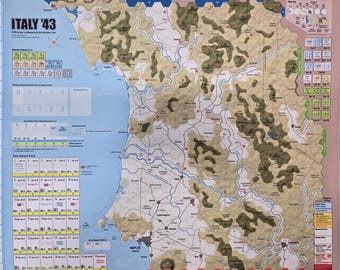 Italy '43 25.5" x 22" GripMat / Play mat with stitched edging  Official Upgrade