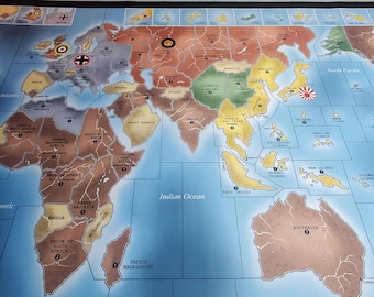 Tappetino da gioco Axis and Allies CLASSIC 55" x 33" Aggiornamento non ufficiale