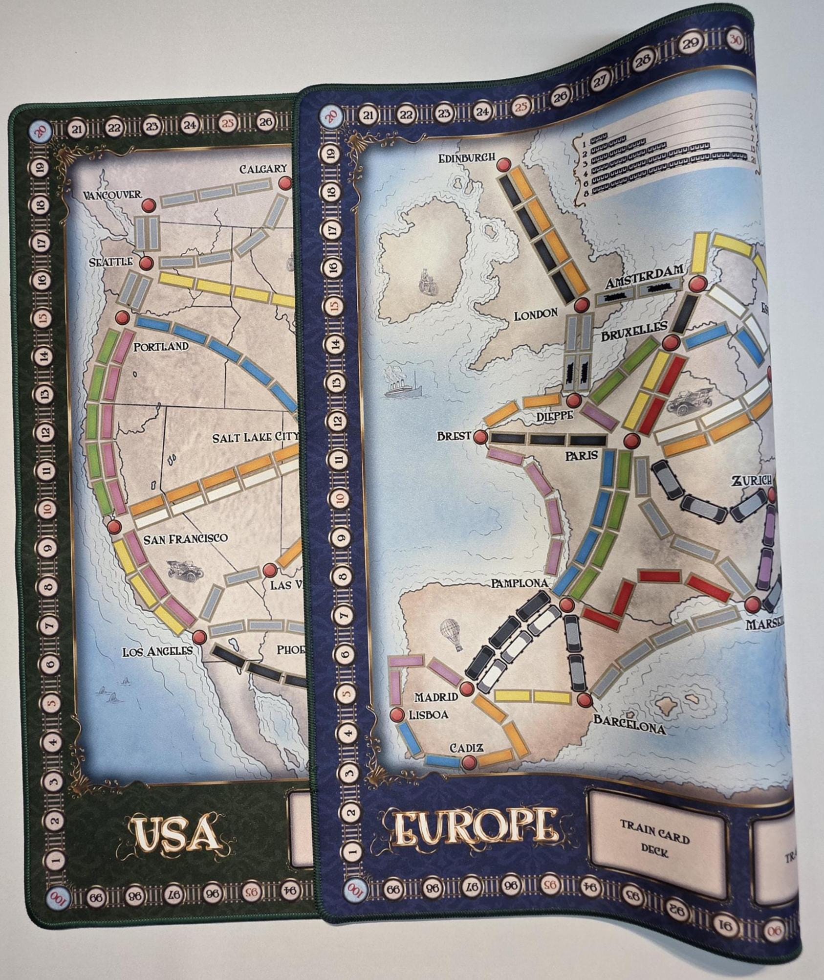 Ticket to Ride 24x36 Double-sided Usa/europe or Germany/nordic