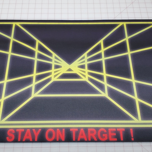 Stay On Target! Gaming Mouse pad / Desk Pad - 18" x 36" Waterproof & Thick