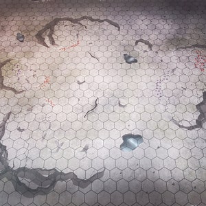 Caverns GripMat med 1,25"/33 mm sexkantsprofiler i flera storlekar! Perfekt för miniatyrer, rollspel och bordsspel!