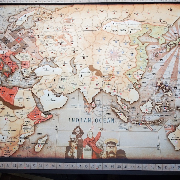 Lt. Dan's BBR V  and G40 Axis and Allies game mat 36" x 72" Fan made mat of one of the world most popular games!