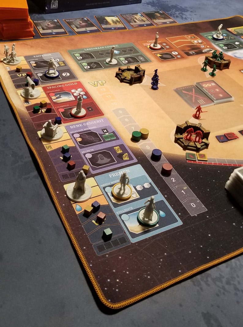 Dune Imperium Doublesided Base Mat and Rise of IX Play Mat Etsy