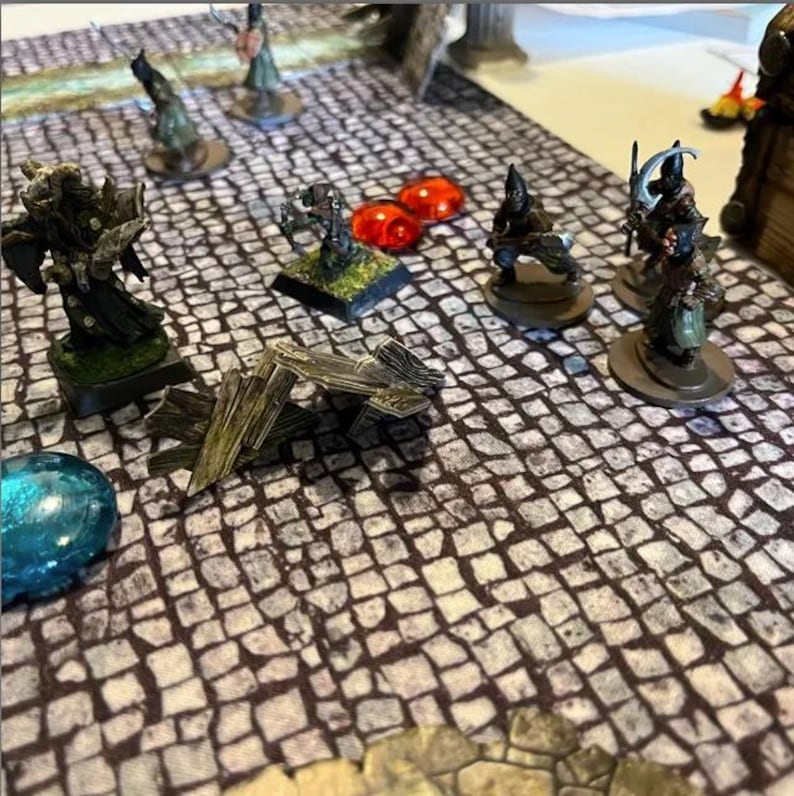 Cobblestone GripMat Perfect for D&D, Pathfinder, Gloomhaven, and more! image 2