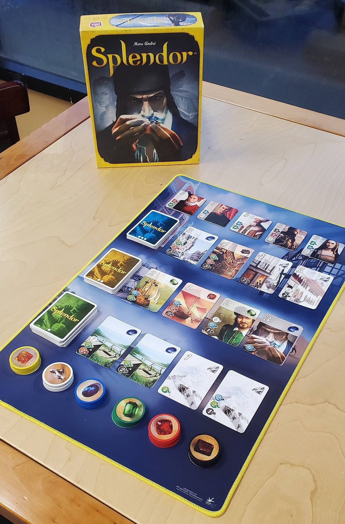 Splendor 24x16 グリップマット / ステッチエッジ付きプレイマット 非