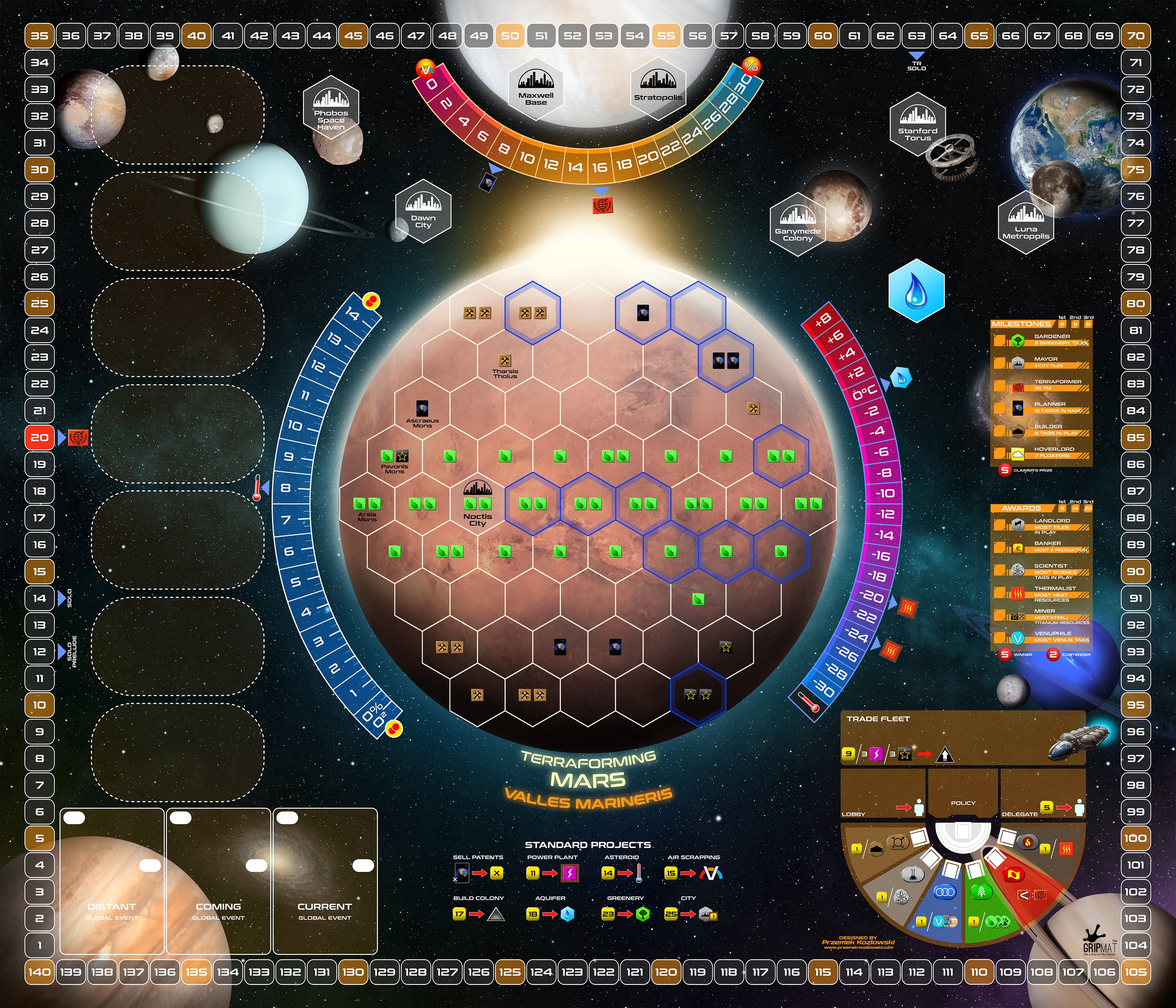 Terraforming Mars 24x28 All Expansions: Base Mat - Etsy