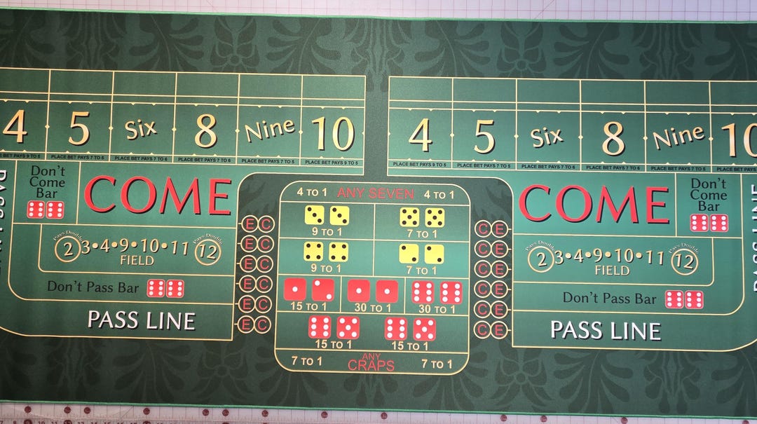 Craps Table Rug 30