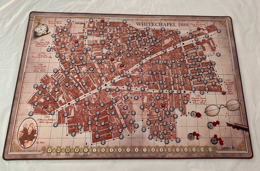 24" X 36" Letters From Whitechapel &amp; Whitehall Mysteries Gripmat With ...