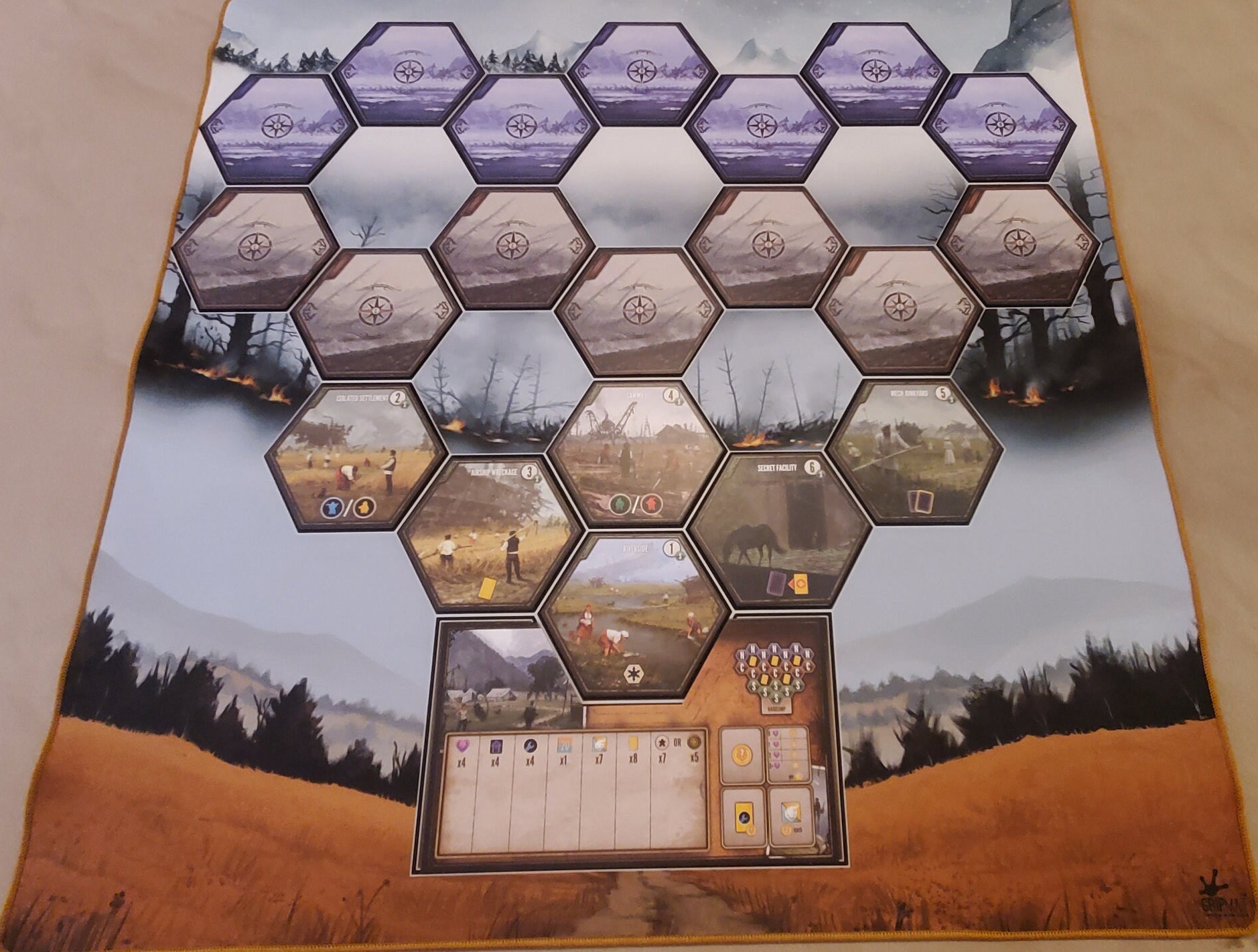 30" x 30" Expeditions Play Mat - Locks Tiles in place!  Unofficial Upgrade