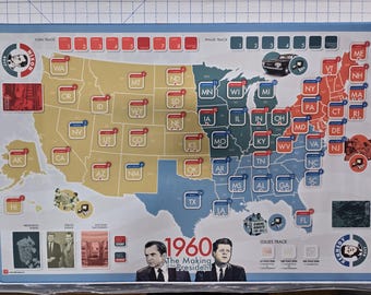 1960 Making of a President 34" x 22" GripMat / Play mat with stitched edging  Official Upgrade
