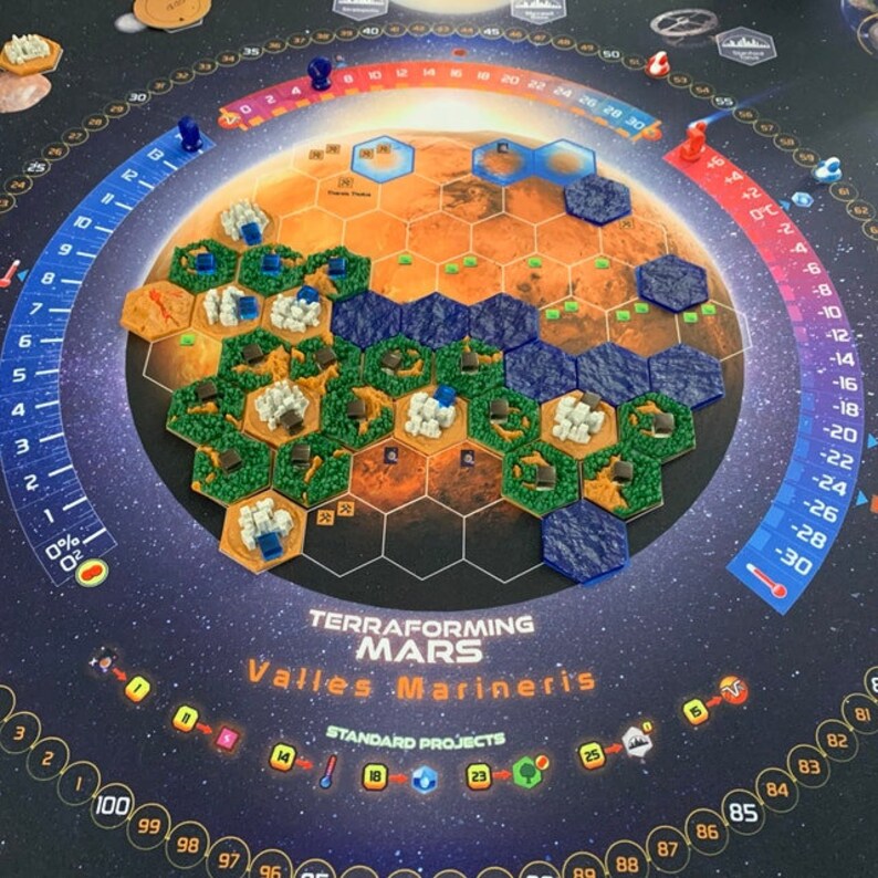 Terraforming Mars 24 X 28 Base Mat / Hellas & Etsy Canada