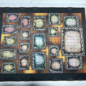 Tapis antidérapant First Light Heroquest 36 x 29 po, parfait pour des soirées de jeux épiques et amusantes