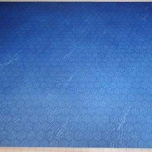 1.25"/33 mm Sechskant Sea Play Matte / GripMat Mehrere Größen! Perfekt für Table Top, Table Top, Table Top, Tabletop, Miniaturen und RPGs!