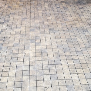 Bruine Dungeon Tile-speelmat met 1&quot; raster / gripmat Perfect voor D&D, Pathfinder, Gloomhaven en meer! Geschikt voor droog/nat wissen