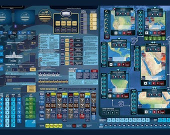 Pre-Order: Mr. President Deluxe 53" x 24" All-inclusive GripMat / Play mat with stitched edging  Official Upgrade