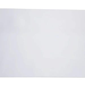 May include: A white, smooth, rectangular sheet of acrylic plastic.
