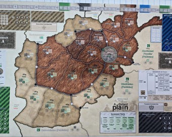 A Distant Plan 34" x 22" GripMat / Play mat with stitched edging  Official Upgrade