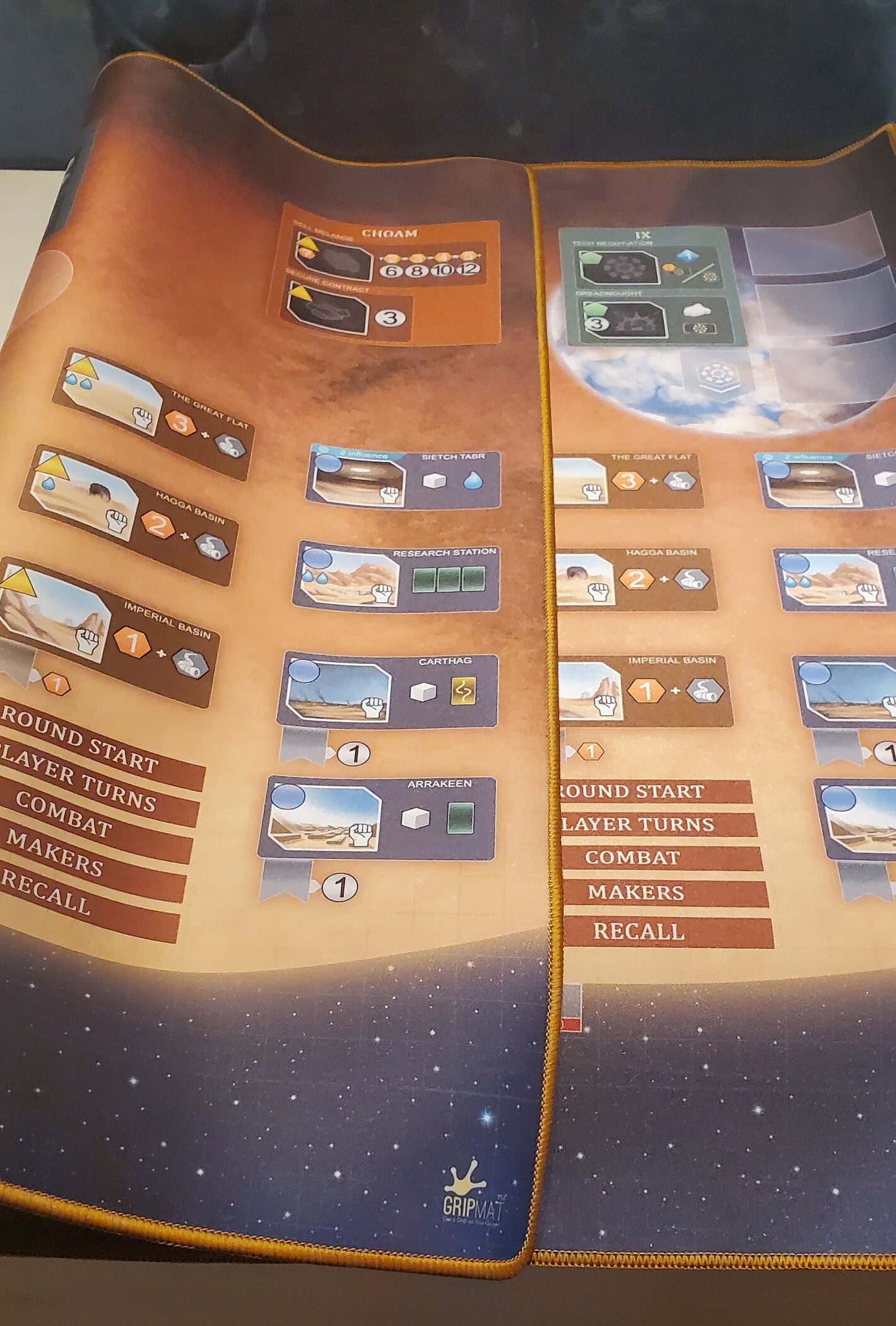 Dune Imperium Doublesided Base Mat and Rise of IX Play Mat Etsy