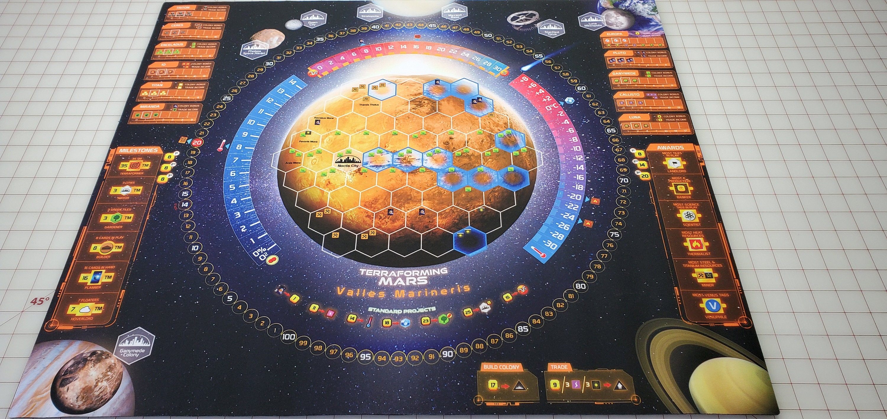 Terraforming Mars 24 X 28 Base Mat / Hellas & Etsy Canada