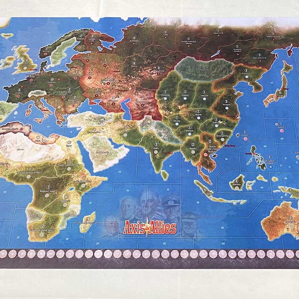 Axis and Allies game mat 36" x 72" Fan made mat of one of the world most popular games!
