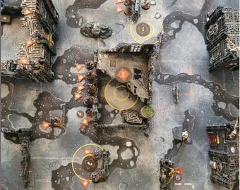 30" x 22" double-sided Kill Team Hivestorm / Volkus Play mat  Unofficial Upgrade