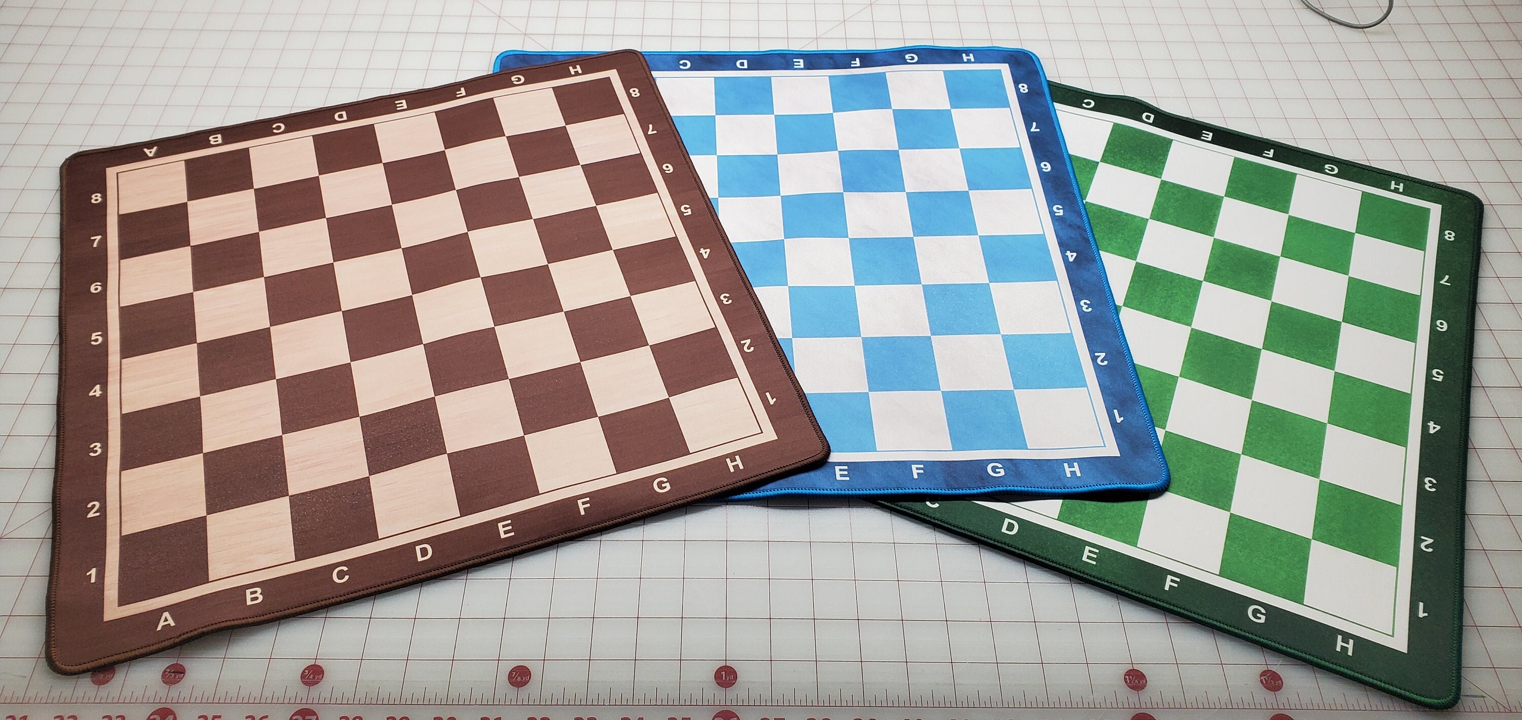  Standard Vinyl Roll Up Chess Boards - Professional Club &  Tournament Chess Boards (2 Square, Brown) : Toys & Games