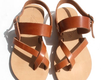 KIDS sandals,baby sandals,wholesale sandals,classic sandals,Greek Handmade sandals,toe ring sandals,natural leather,Ancient Greek leather