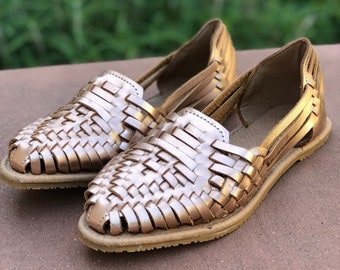 gold huaraches