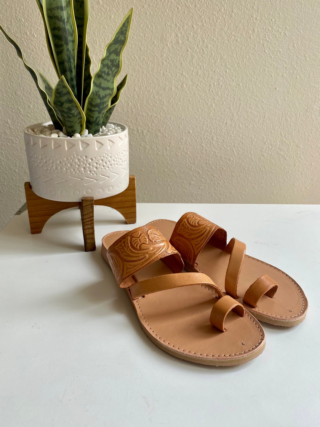 mexican woven leather sandals