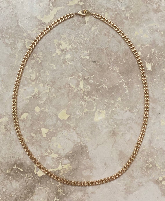 18k Brazilian Gold Filled Chain Necklace Gift for Her Etsy