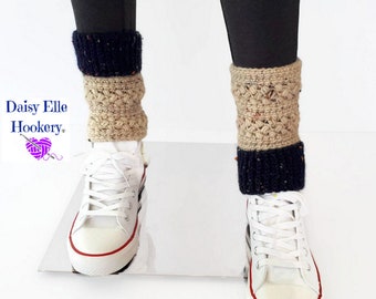 Cozy Cool Beans Boot Cuffs ** CROCHET PATTERN ** Pattern 6 of 10 **