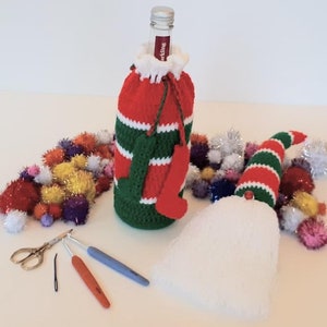 Gnorman Gnome Wine Bottle Cover CROCHET PATTERN image 3