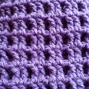 Simple Waffle Scarf with Double Keyhole Crochet Pattern image 4