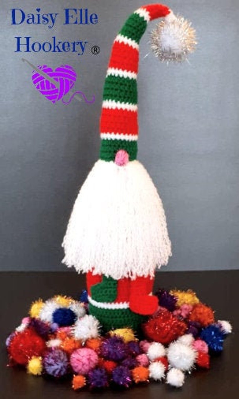 Gnorman Gnome Wine Bottle Cover CROCHET PATTERN image 1