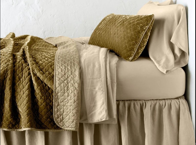 Natural Silk velvet comforter duvet coverlet bedspread Etsy