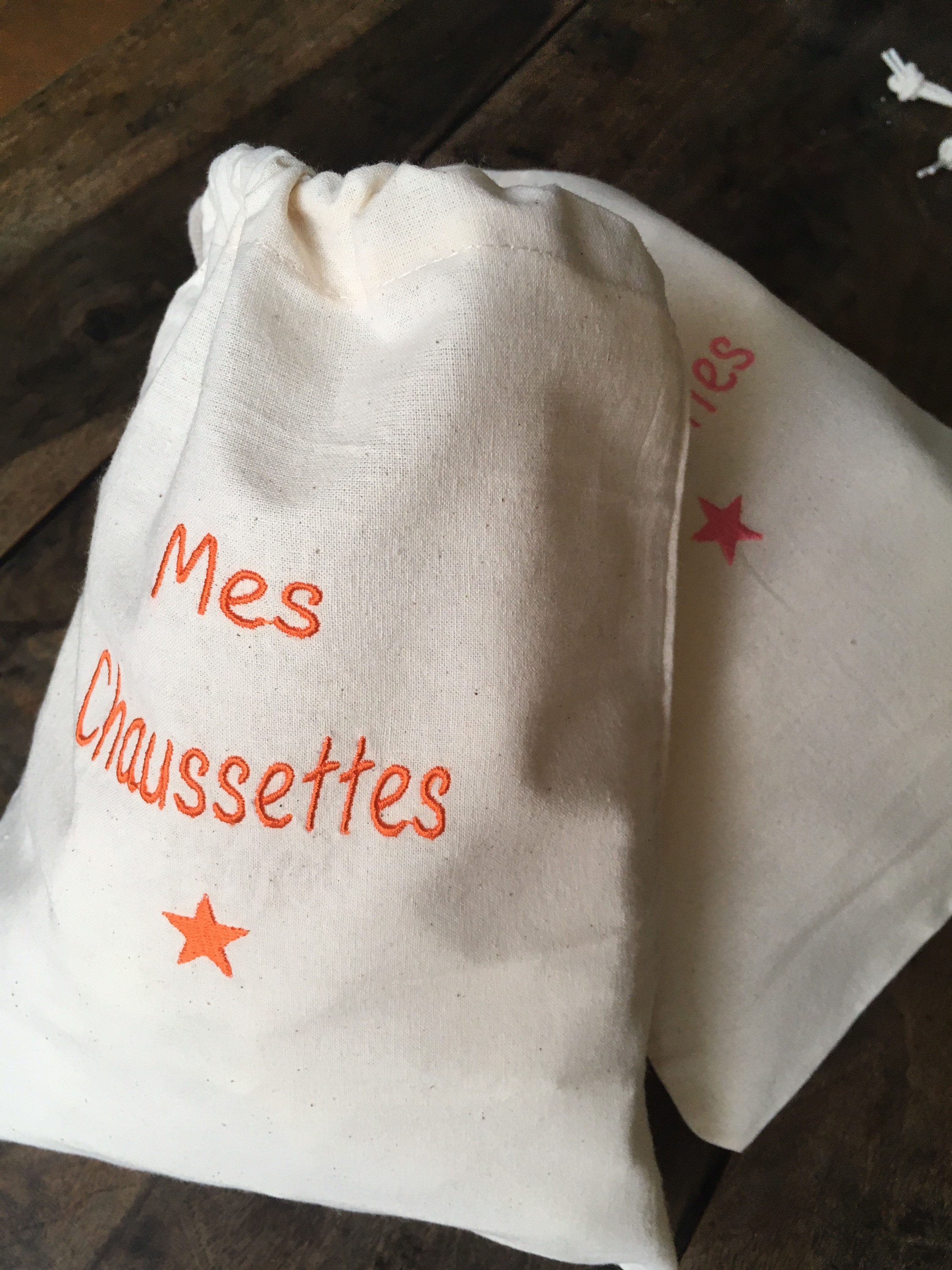 Pochon Mes Chaussettes Orange