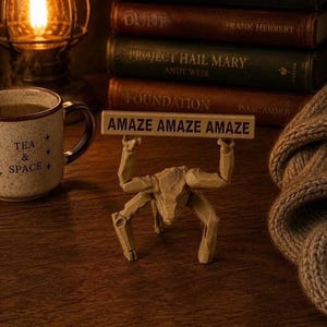 Project Hail Mary Rocky Figure - 3D Printed Sci Fi Desk Decor - Andy Weir Gift - Book Lover Gift - Sci Fi Fan Gift - Bookshelf Decor Amaze Amaze Amaze