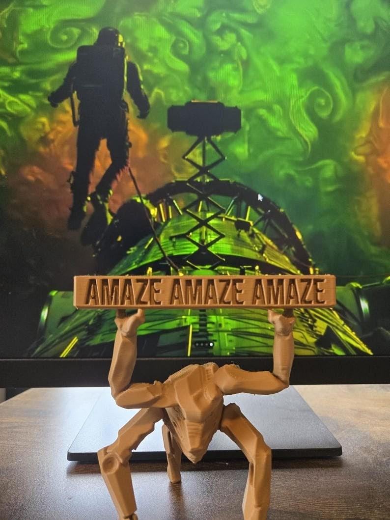 Project Hail Mary Rocky Figure - 3D Printed Sci Fi Desk Decor - Andy Weir Gift - Book Lover Gift - Sci Fi Fan Gift - Bookshelf Decor image 4