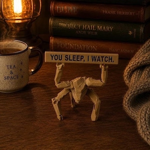 Project Hail Mary Rocky Figure - 3D Printed Sci Fi Desk Decor - Andy Weir Gift - Book Lover Gift - Sci Fi Fan Gift - Bookshelf Decor You Sleep, I Watch